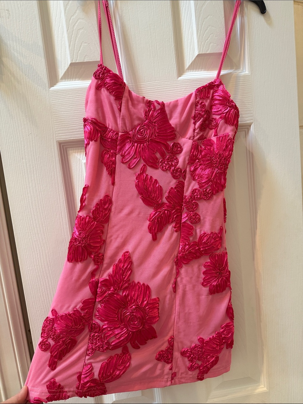 Peppermayo Pink Floral Embroidered Slip Dress - Women Intimates & Sleepwear